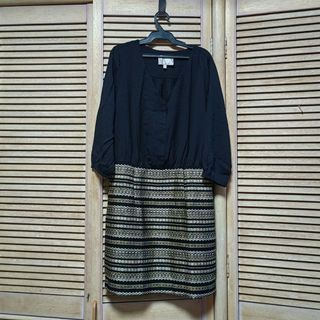 Black gold party dress