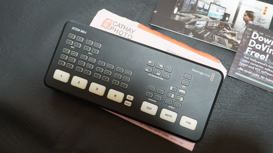 BLACKMAGIC ATEM MINI STREAMING CAPTURE CARD for STREAMERS, PODCASTERS