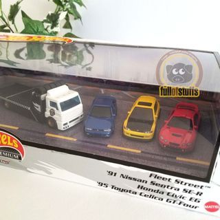 BNIB Hotwheels Premium Fleet Street Sentra Civic Celica Collection Set