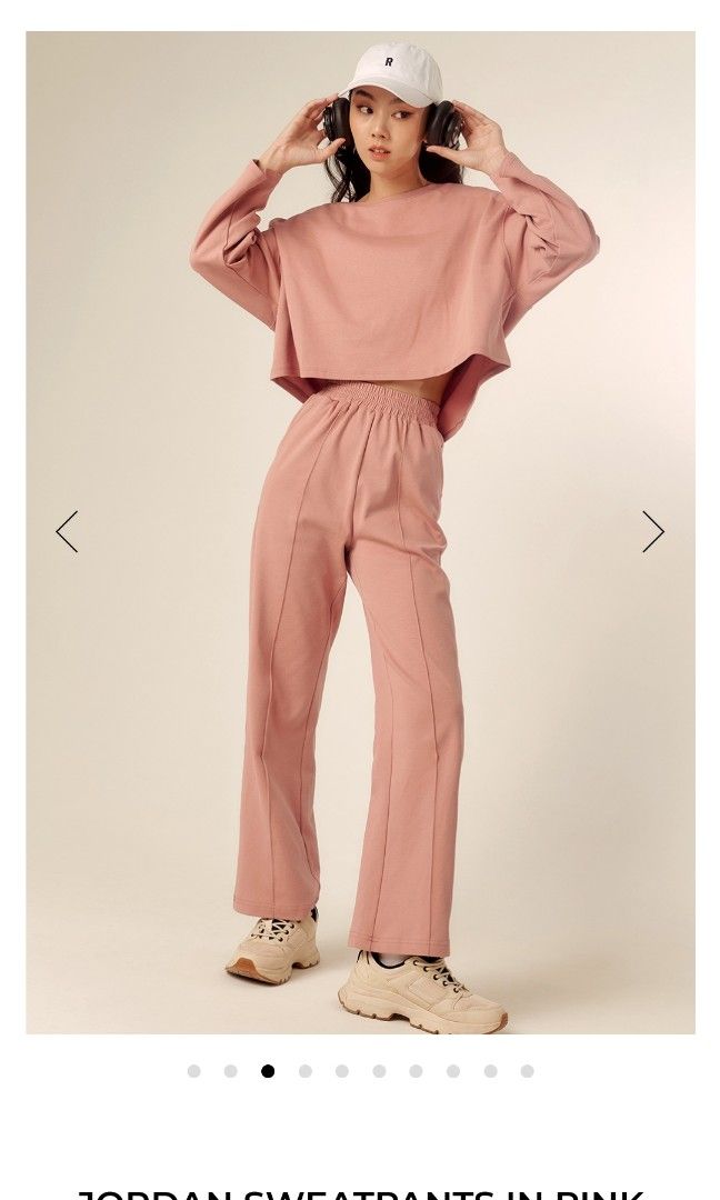 Pink best sale jordan sweatpants