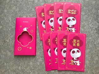 Box+8pcs 2023 Food Panda red packet / ang pow pao