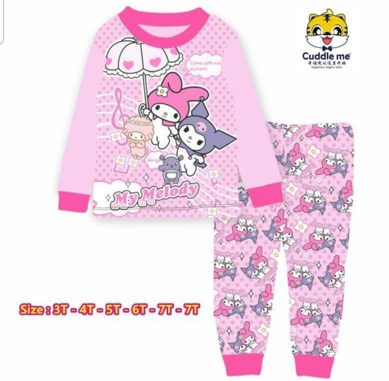 Brand New - Pink Kuromi PJ set, Babies & Kids, Babies & Kids Fashion on ...