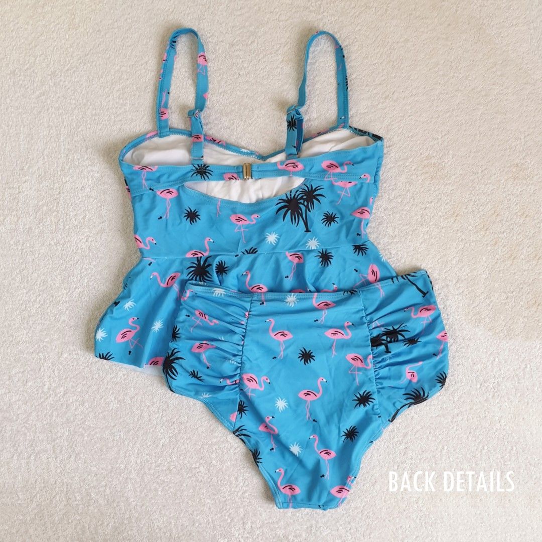 BRAND NEW HIGH WAIST FLAMINGO SWIMSUIT, Women's Fashion, Swimwear