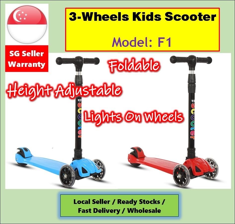 Brand New Kids Scooter (F1) / Adjustable and Foldable / For 214 Yrs Old / Kick Scooter