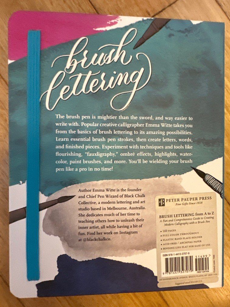 Brush Lettering Calligraphy book, Hobbies & Toys, Books & Magazines