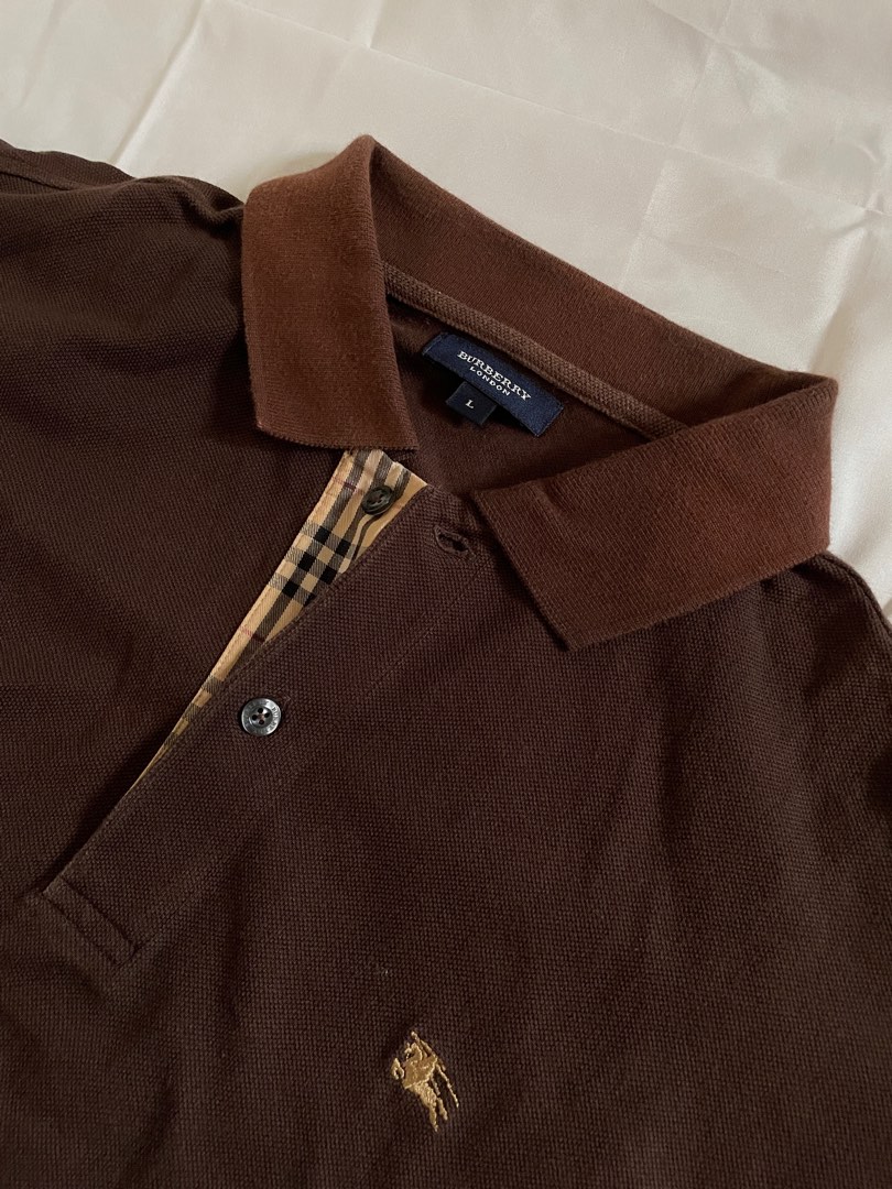 Burberry polo store mens brown