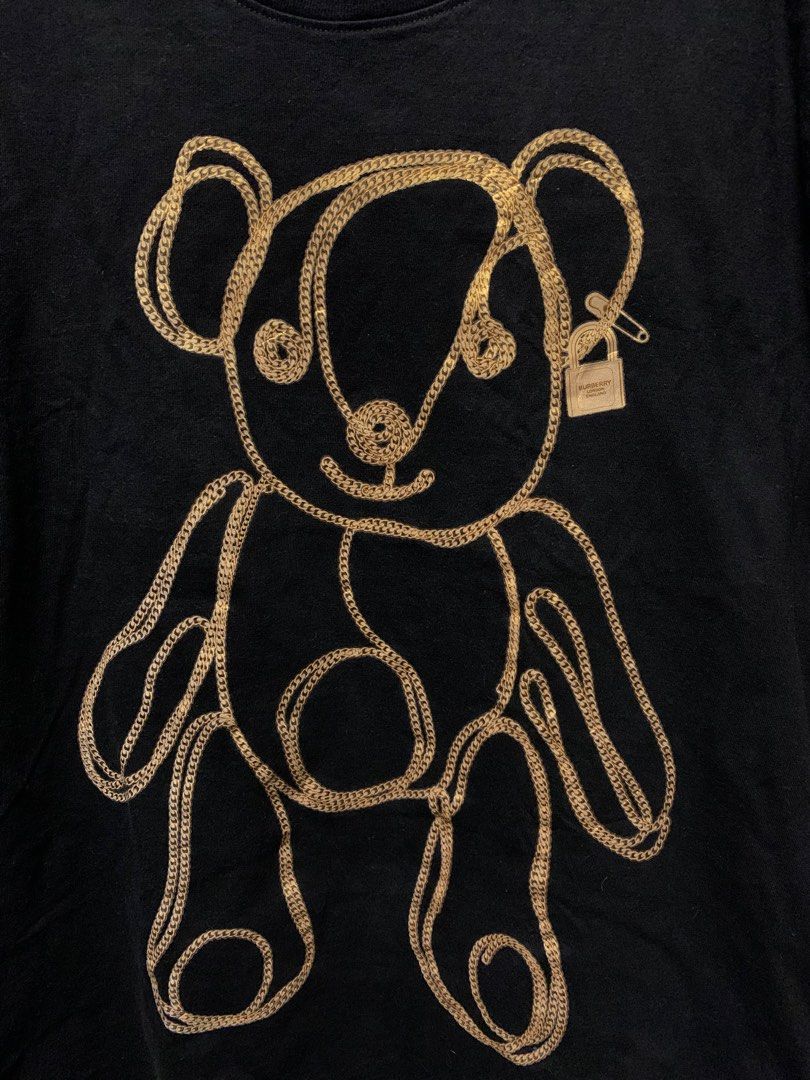 Burberry shirt gold chain shop
