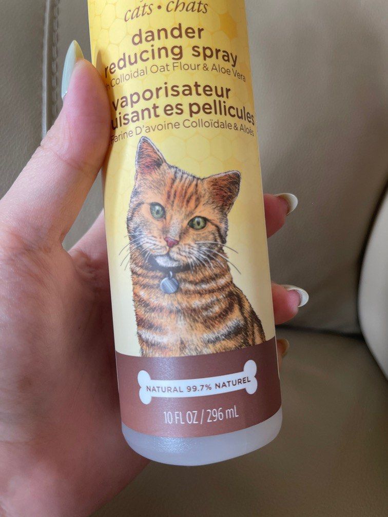 Burt's bees dander reducing cat spray sales