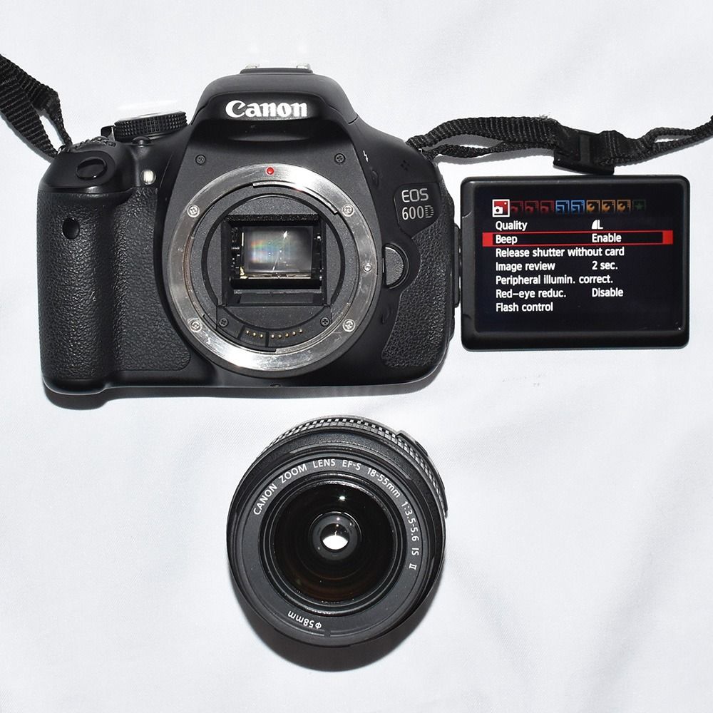 Canon EOS 600D & 18-55mm AF IS II lens (with Canon camera bag ...