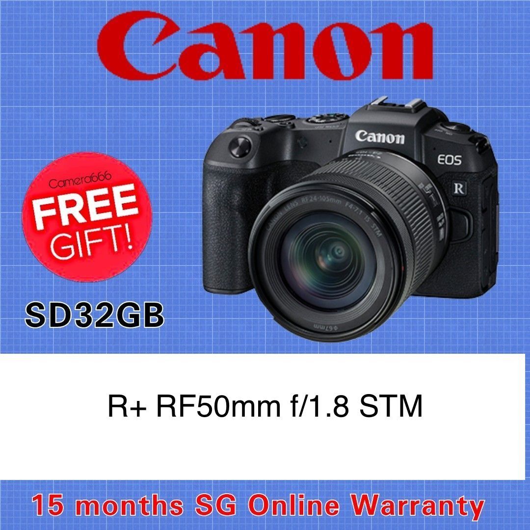 Canon EOS R Mirrorless Digital Camera (Body Only) with RF 50mm f1.8 stm