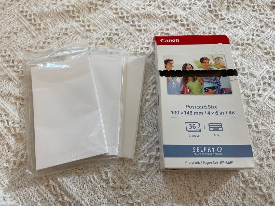 EXPIRED Canon KP-36IP Color Ink & Paper Set 4x6 paper, 36 sheets