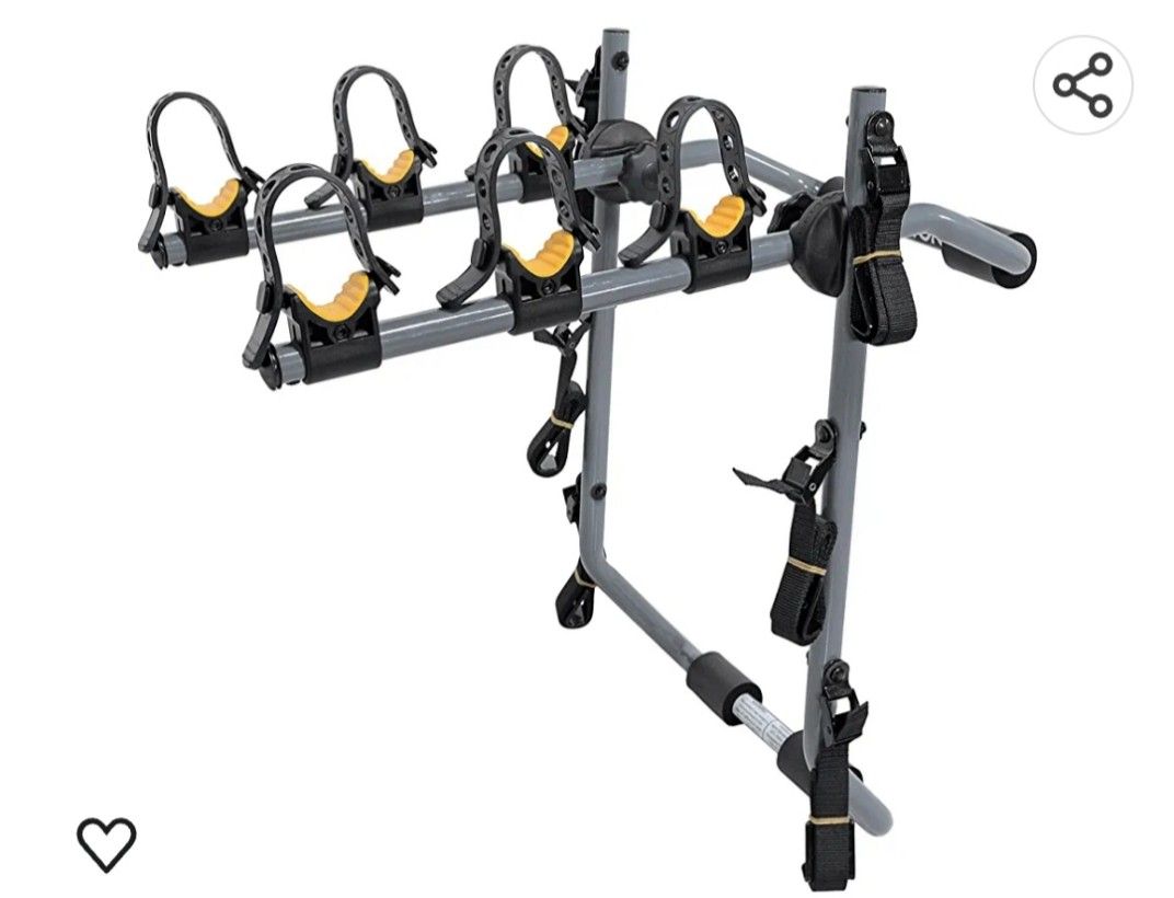 Capstone 3 Bike Trunk Mount Bike Rack, Sports Equipment, Bicycles