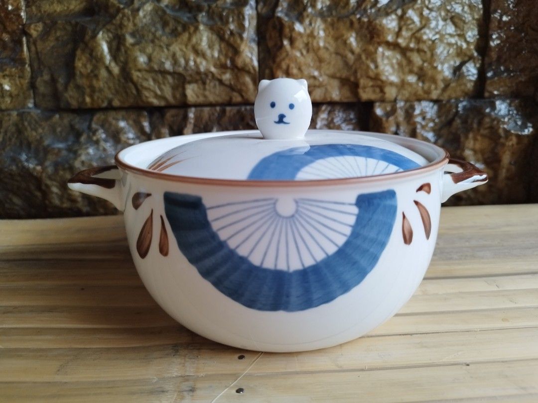 Ceramic Stockpot Bear Design #1 (Category: Bakeware) located in San Pedro. Submitted by cs_lgn (Listing ID 1226750491, Image 1). Description: 300 pesos 2pcs available With individual boxes Brand new 📍 Location: San Pedro Laguna MOP: Gcash (payment first) MOD: Lalamove/Flash Express - sf starts at 55 pesos.