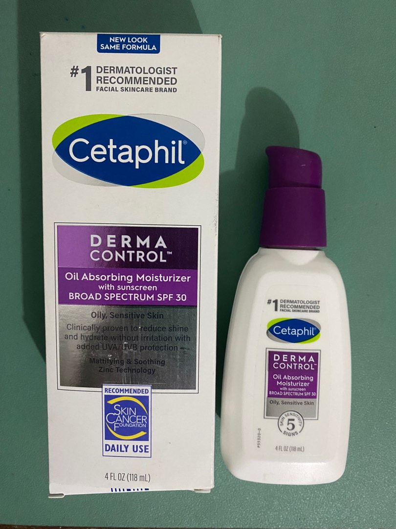 Cetaphil Derma Control Oil Absorbing Moisturizer w/ SPF 30 for ...