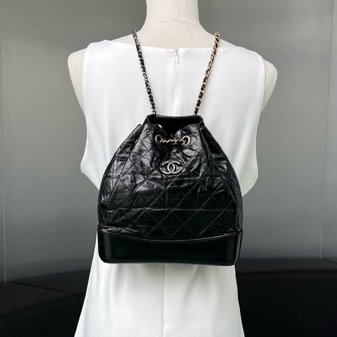 chanel gabrielle dark green small, Luxury, Bags & Wallets on Carousell