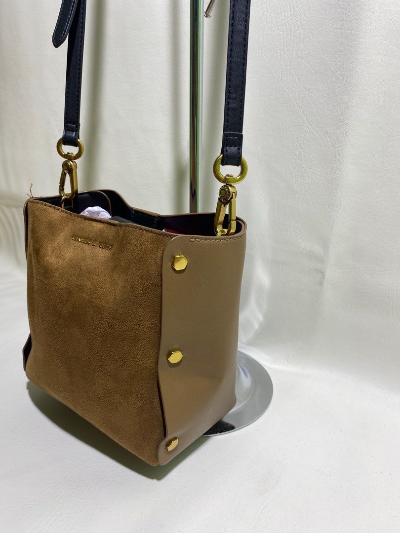 Charles and online keith suede bag