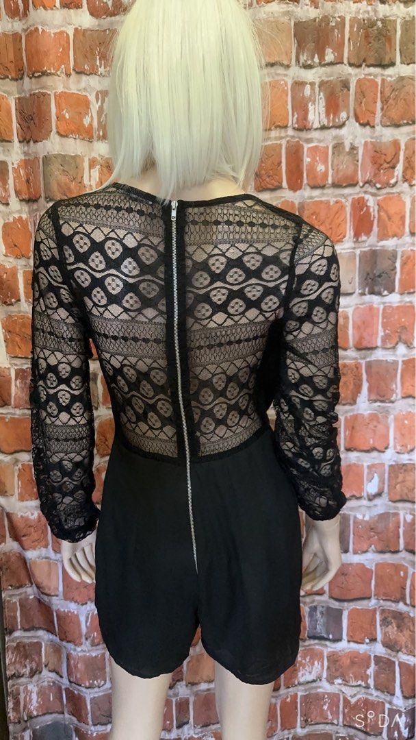 Charlotte russe black romper on sale