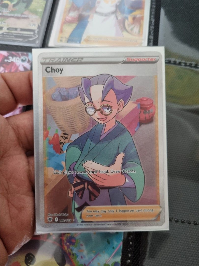 choy pokemon card price POKMON GAME s10P 085/067 HR Evolves from null Rules Each player reveals their hand Choy Rainbow Secret Rare Trainer