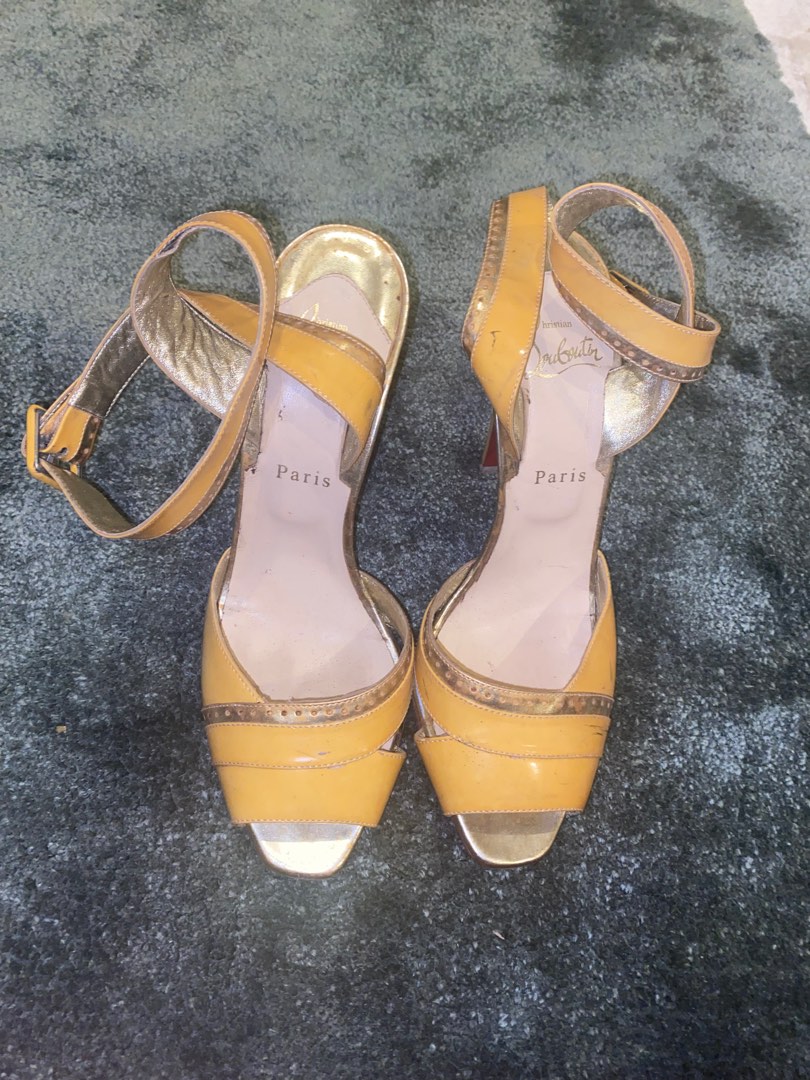 Red discount bottoms yellow