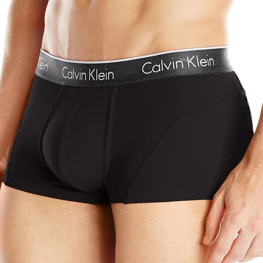 Calvin Klein Men's Size XL Mesh Trunk - Black