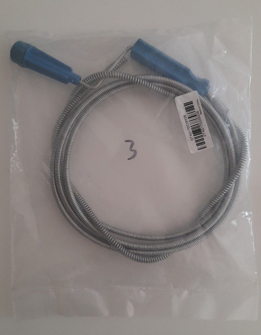 Clogged Choked Drain Snake Sink Pipe Cleaner Bathroom Shower, Furniture