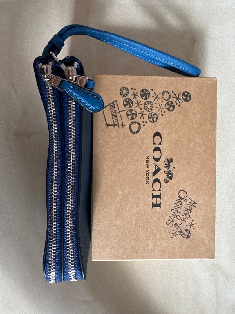 Coach F87590 Marine Double Corner Zip Wristlet
