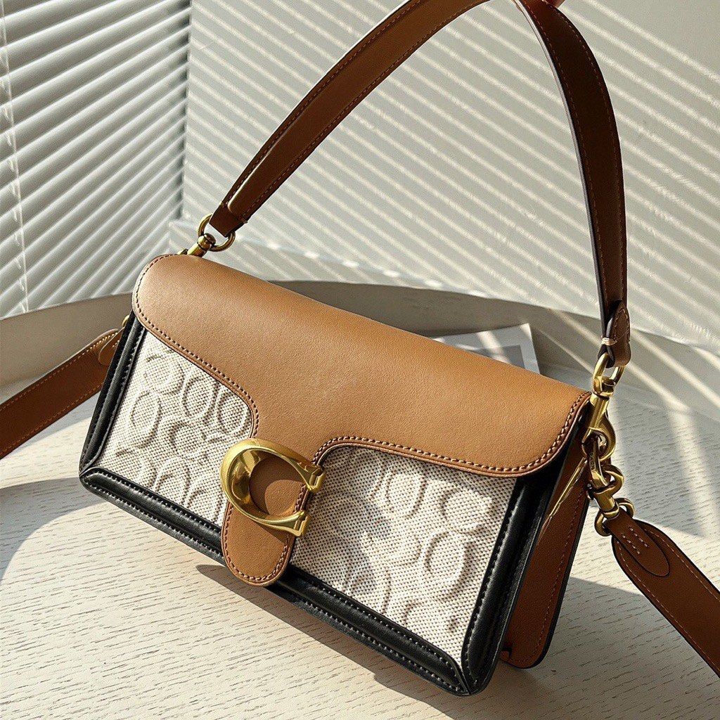 Coach Tabby 26 Shoulder Bag in Colorblock Signature Canvas