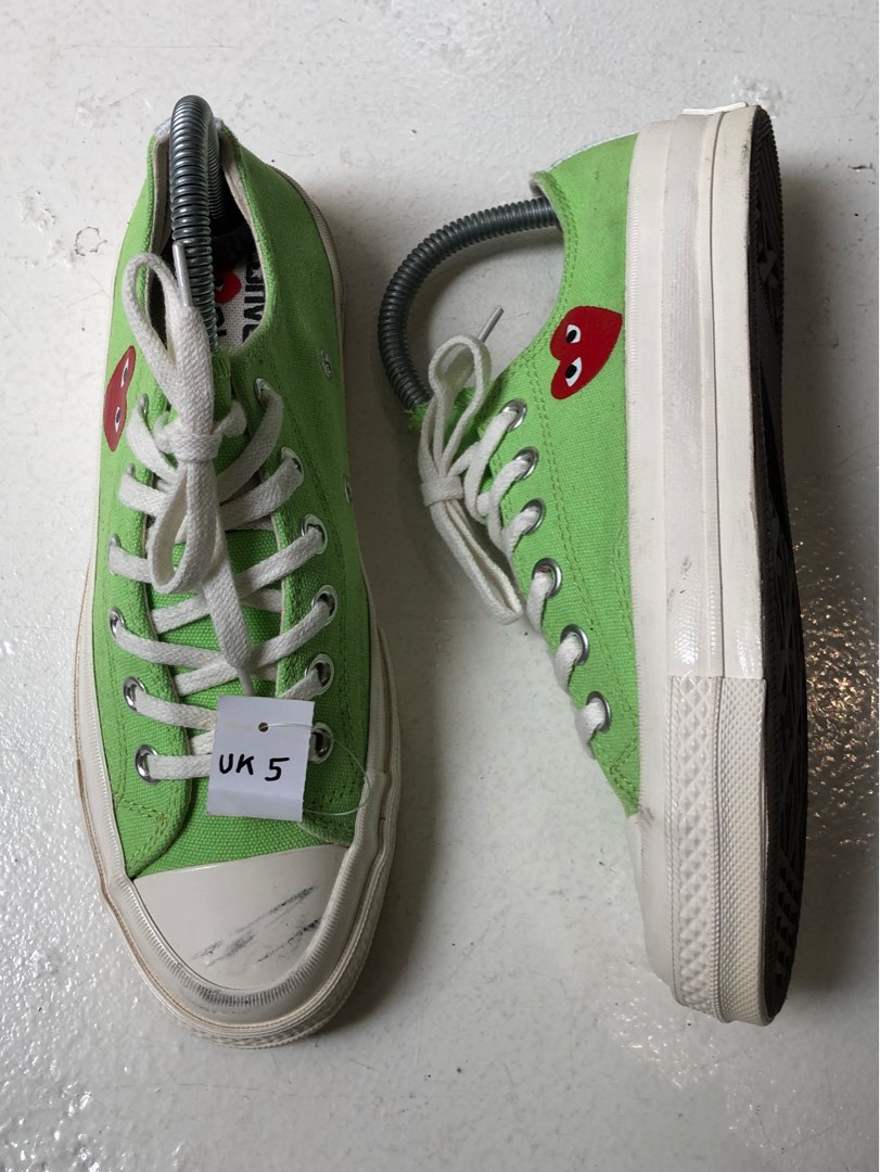 Green comme des garcons converse hotsell
