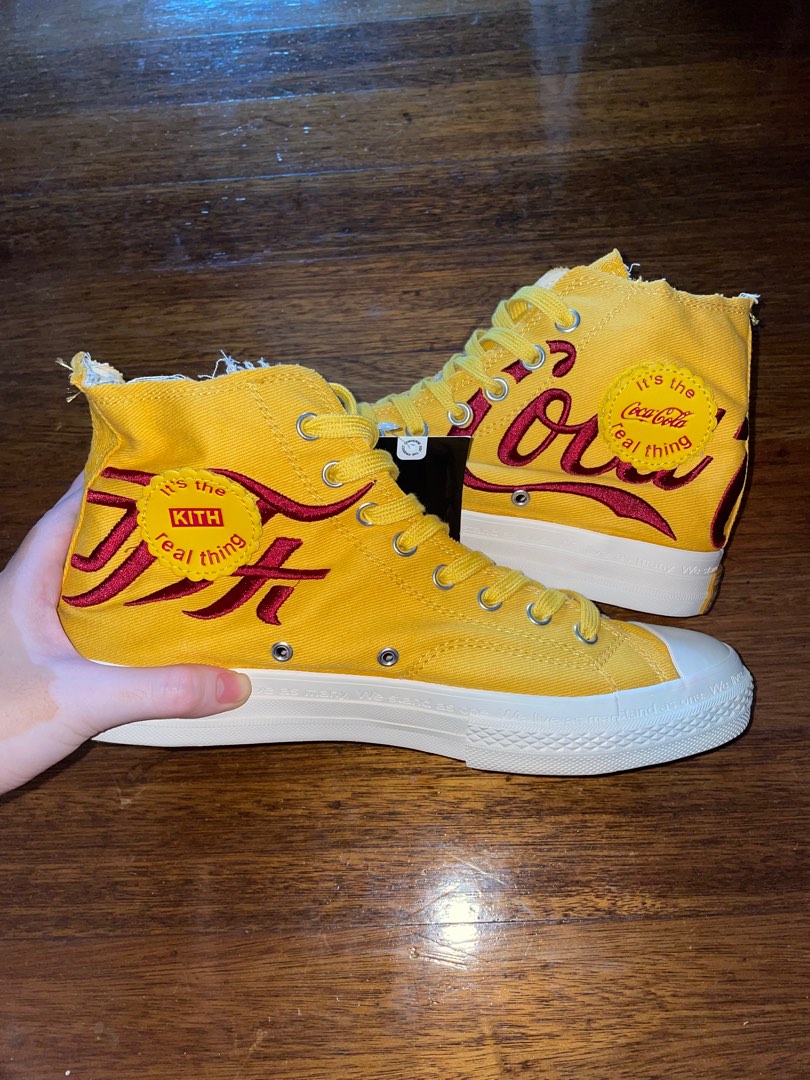 Converse x Coke x Kith yellow highcut