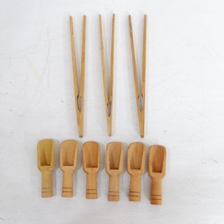Kitchenware | Set | Wooden Tongs and mini spoon / shovel