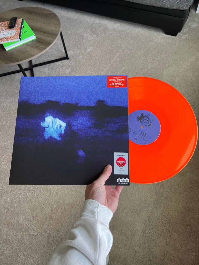 Daniel Caesar — Never Enough Orange Vinyl LP Record, Hobbies