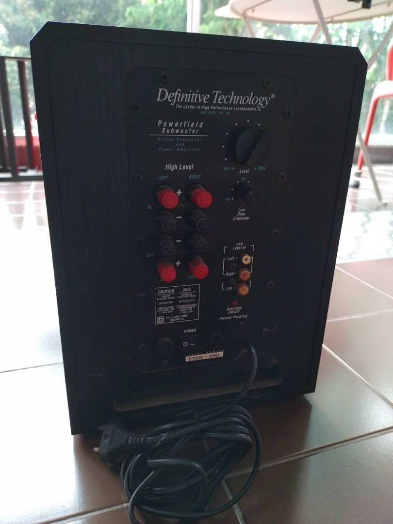 Definitive Technology Powerfield Subwoofer, Audio, Soundbars, Speakers ...