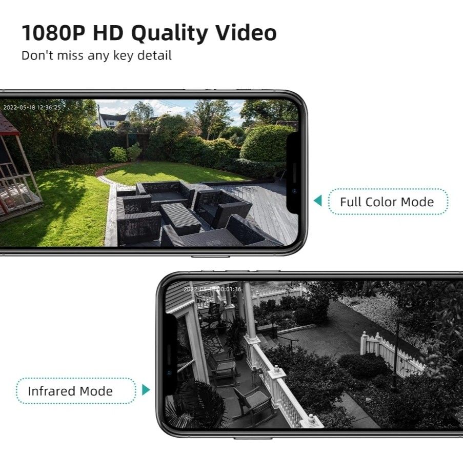 Picture of DEKCO Security Cameras Wireless Outdoor/Indoor, 1080P HD Wireless ...