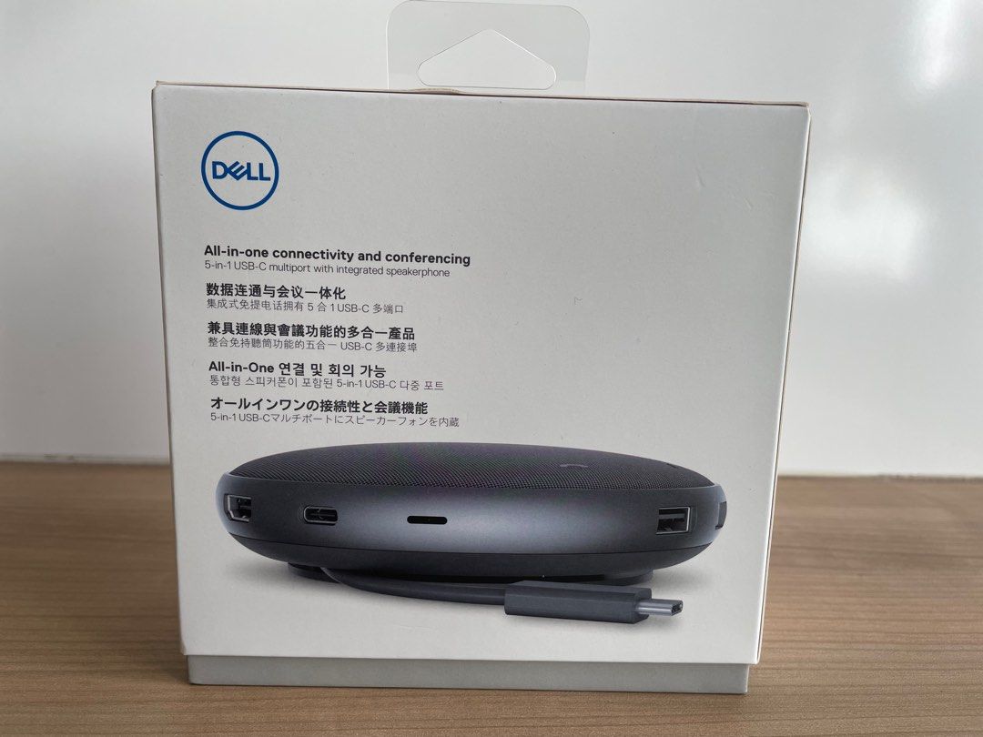 New Dell Mobile MH3021 USB-C Multi-Port Adapter and Speakerphone