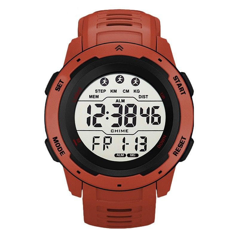 Red and deals black digital watch