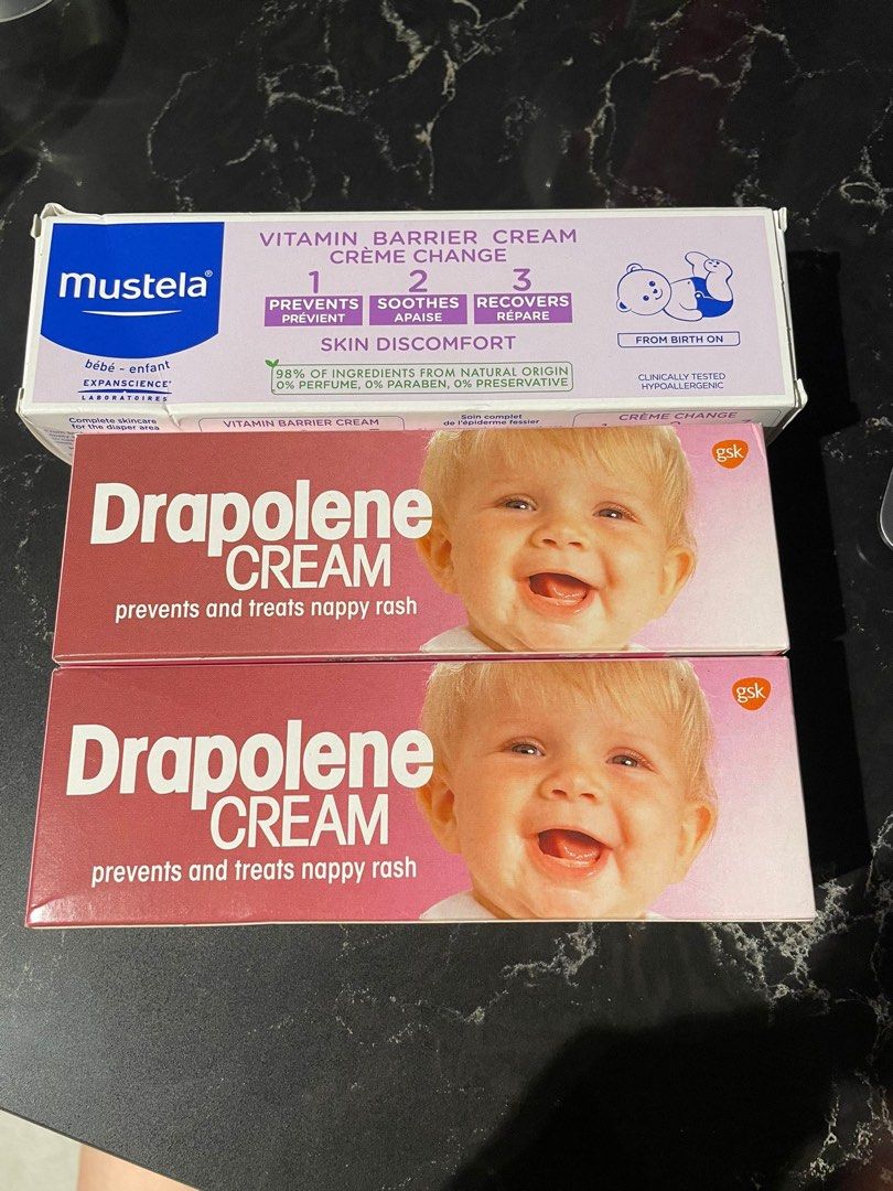 Drapolene Cream Mustela nappy diaper rash for baby babies, Babies