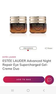 Estee Lauder Advanced Night Repair Eye Supercharged Fel creme duo