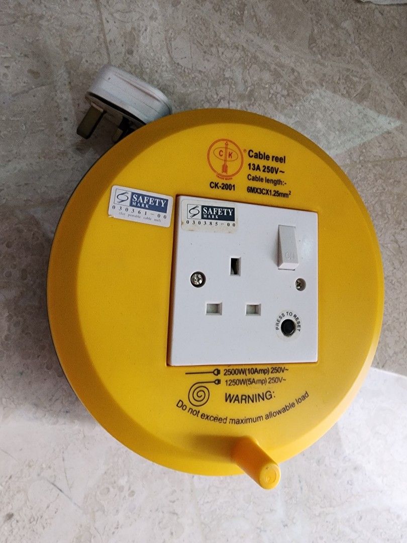 Extension cable Roll, TV & Home Appliances, Electrical, Adaptors ...