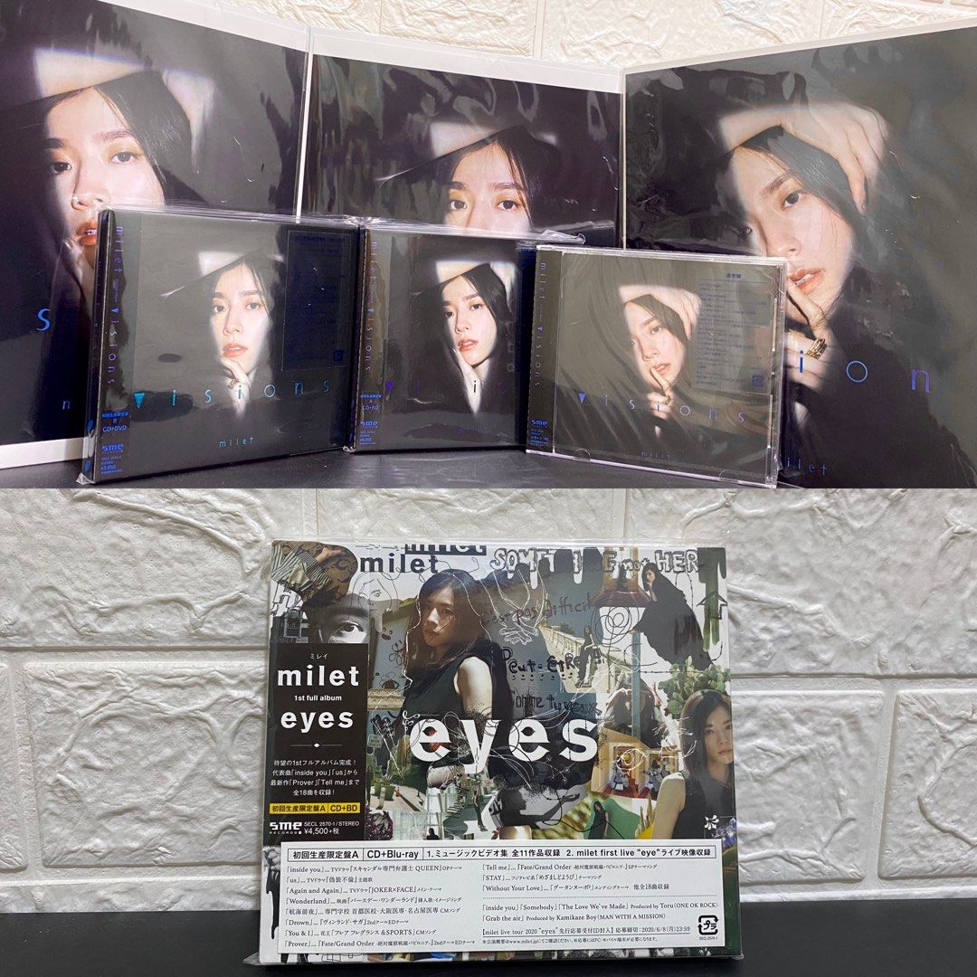 絕版milet CD eyes 1st album（初回限定盤A） + visions 2nd album