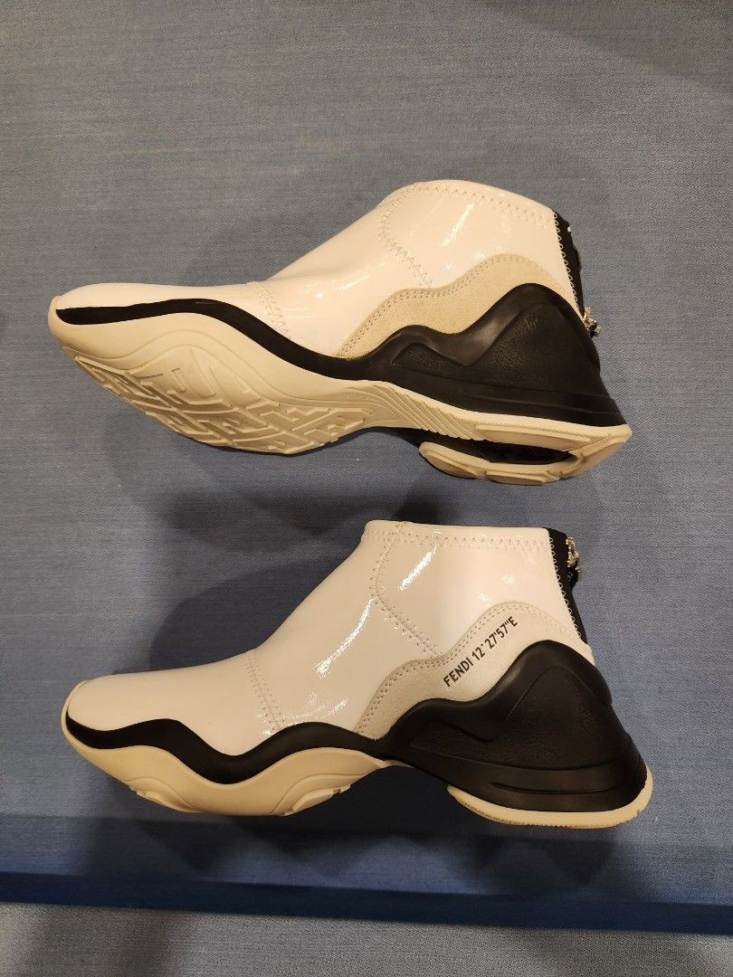 White fendi new arrivals trainers