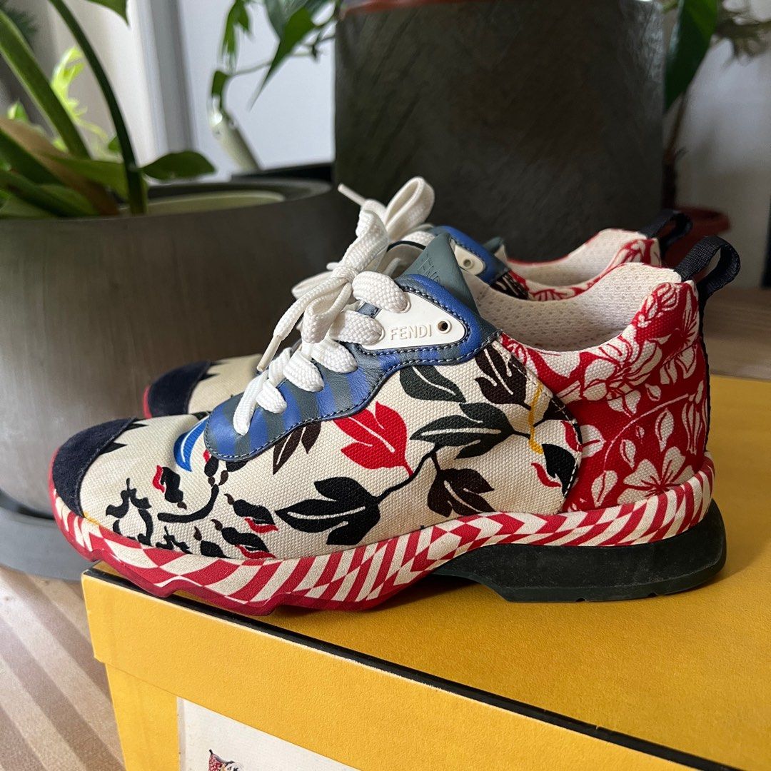 Fendi shop floral sneakers