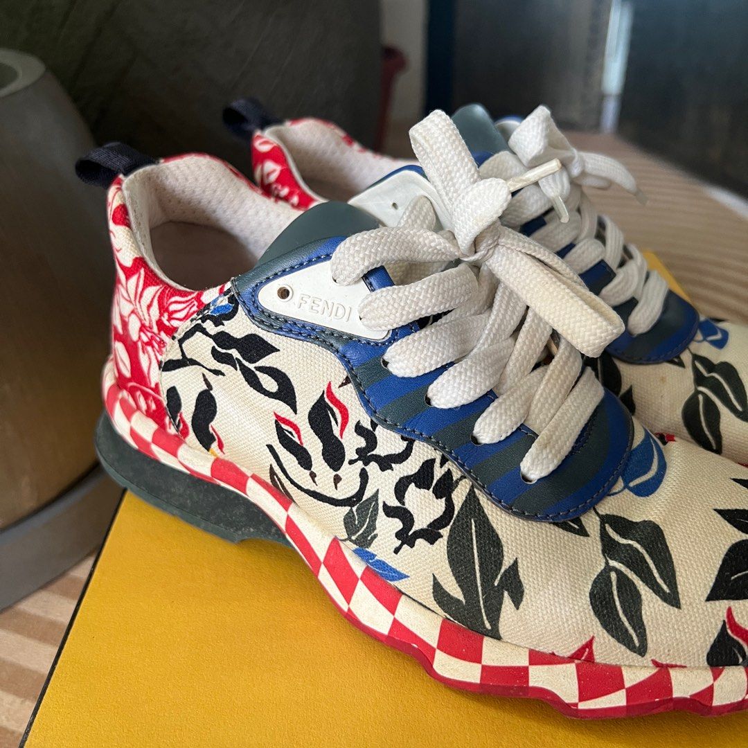 Fendi by Marc Jacobs Domino HighTops White Canvas  8E8425AMFMF1KM6  US