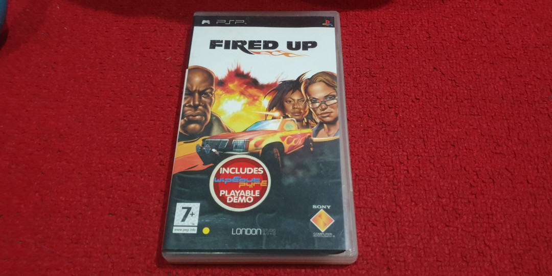 Fired UP psp umd Game, Video Gaming, Video Games, PlayStation on