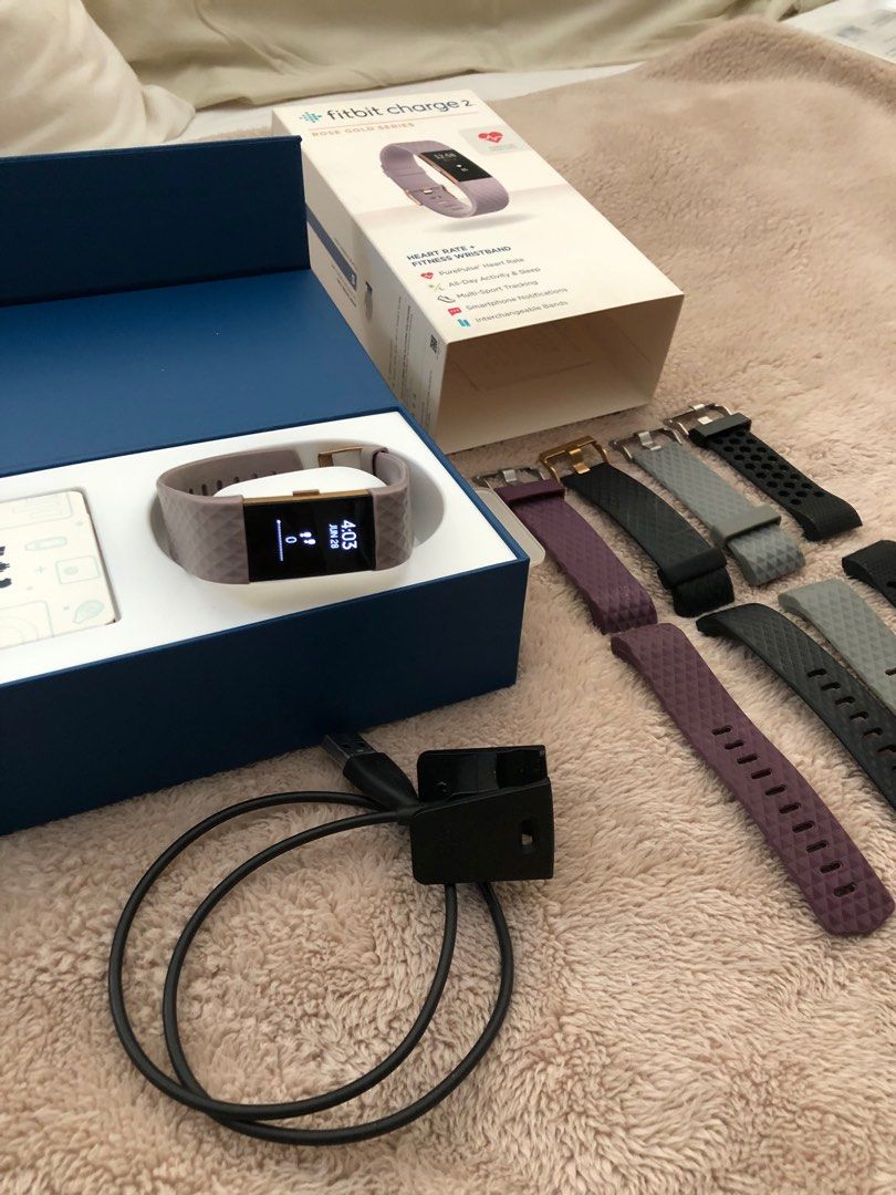Fitbit lavender deals rose gold