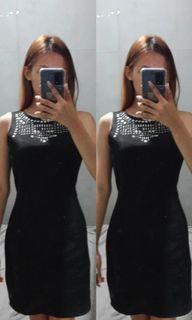 Fitted black dress