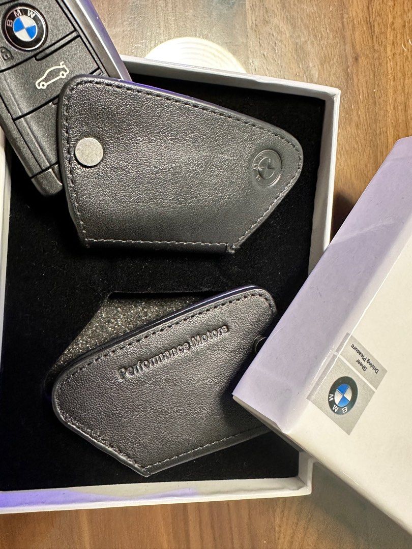 Genuine BMW fob leather case, Car Accessories, Accessories on Carousell