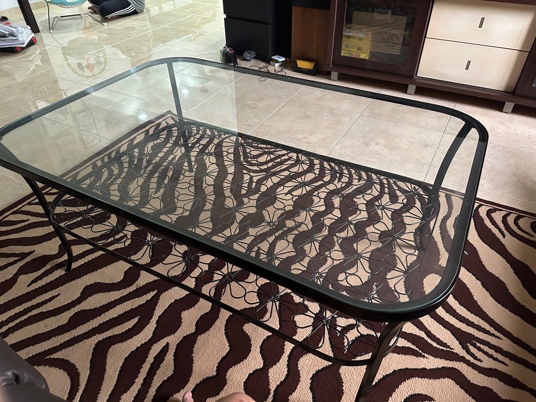 Glass Coffee Table IKEA, Furniture & Home Living, Furniture, Tables