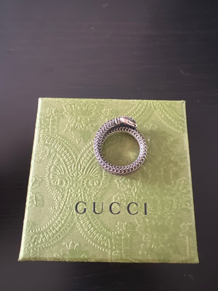 Gucci Silver Garden Snake Ring Luxury Accessories on Carousell