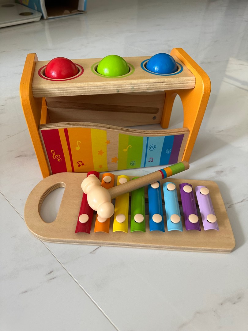 Hape pound and tap xylophone, Babies & Kids, Infant Playtime on Carousell