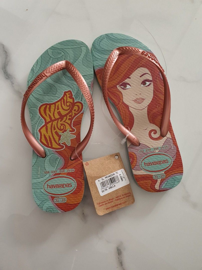 Little 2024 mermaid havaianas